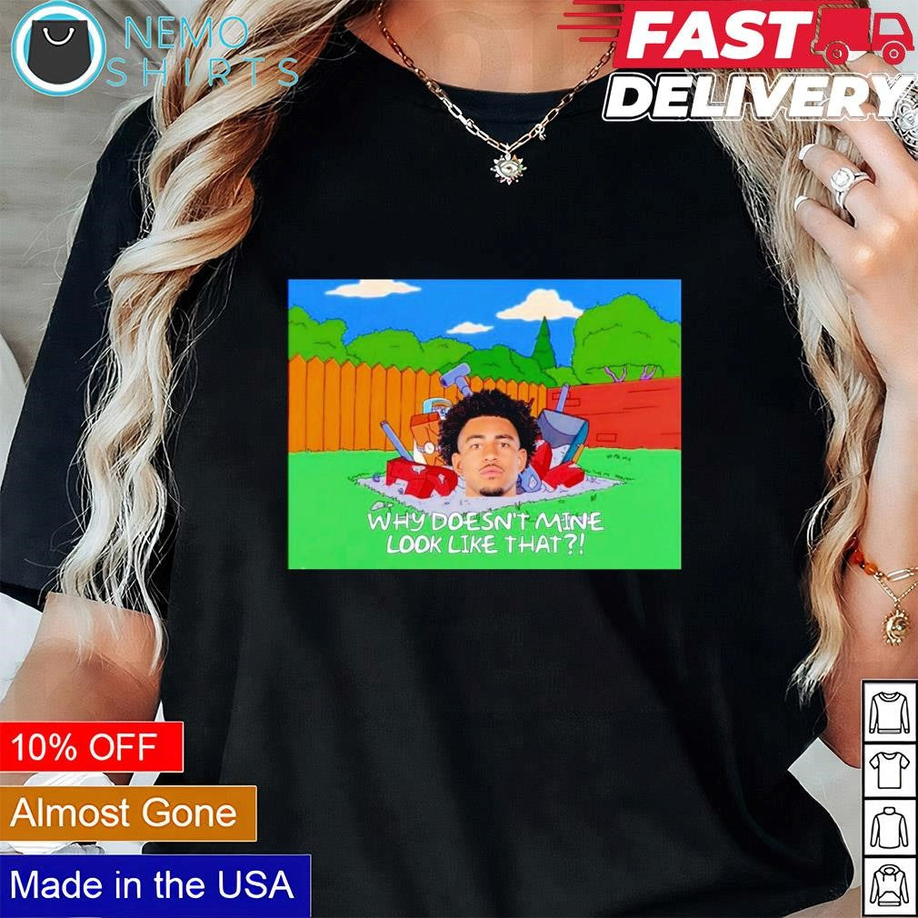 The Simpsons Bryce Young why doesn't mine look like - Adult & Kids T-Shirts, Sweatshirts & Hoodies apparel design preview 1