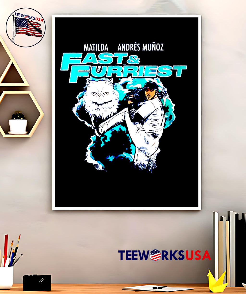 Mariners matilda andres munoz fast and furriest - Adult & Kids T-Shirts, Sweatshirts & Hoodies apparel design preview 5