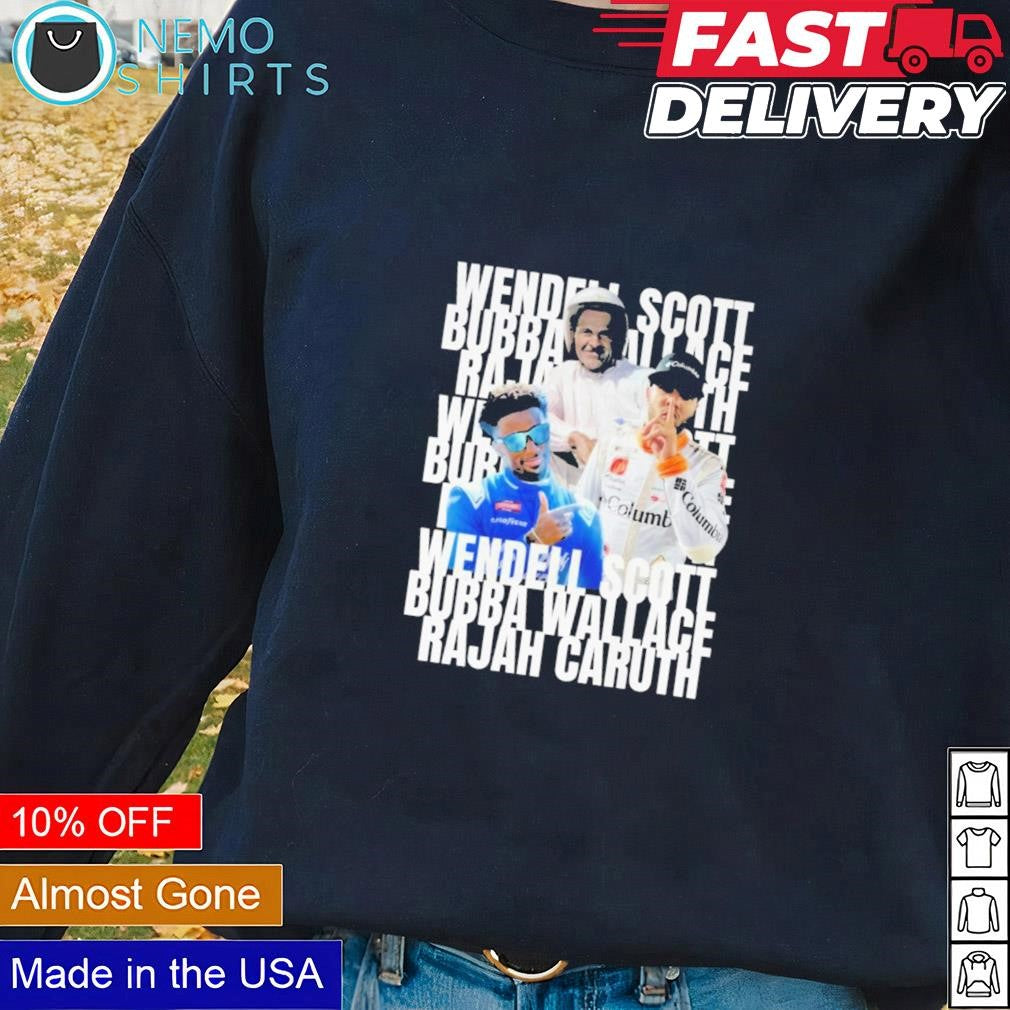 Wendell Scott Bubba Wallace Rajah Caruth - Adult & Kids T-Shirts, Sweatshirts & Hoodies apparel design preview 2
