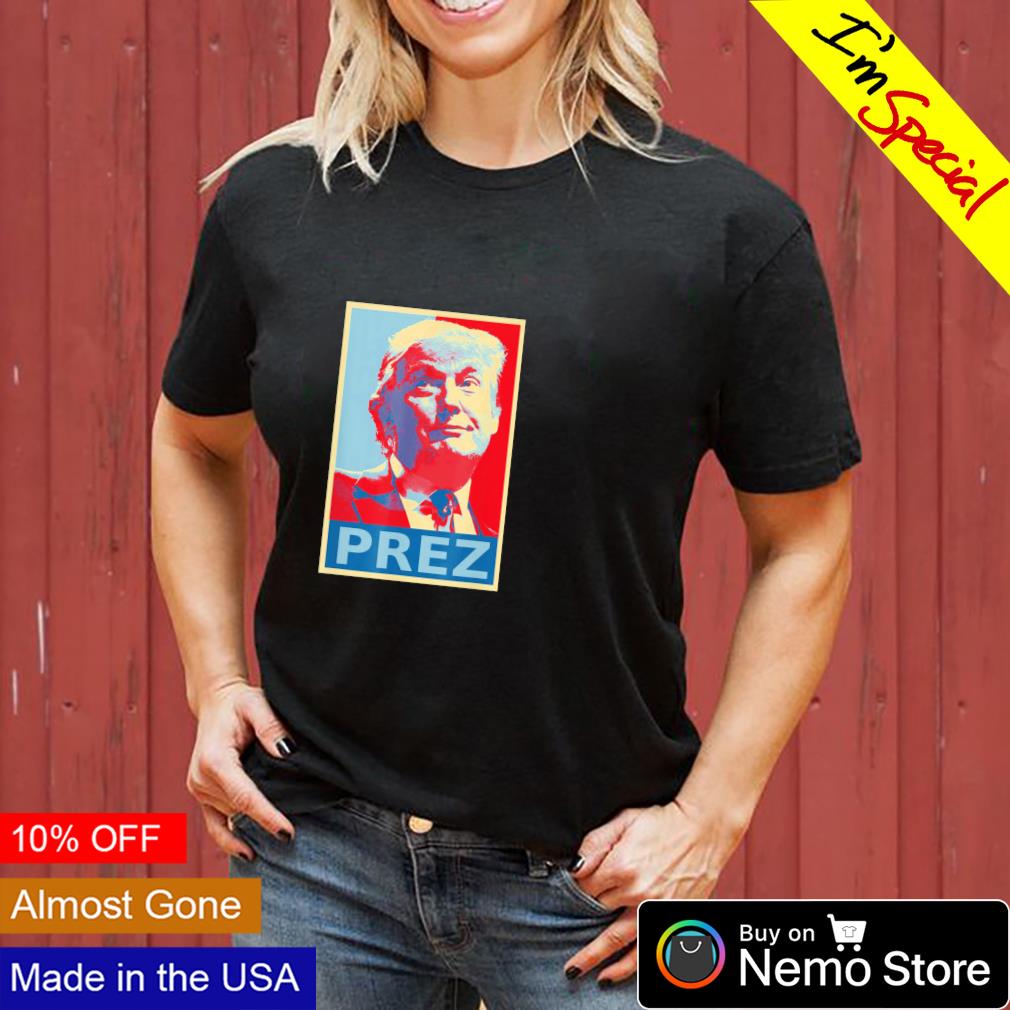 PREZ president Donald Trump 2024 hope style - Adult & Kids T-Shirts, Sweatshirts & Hoodies apparel design preview 3