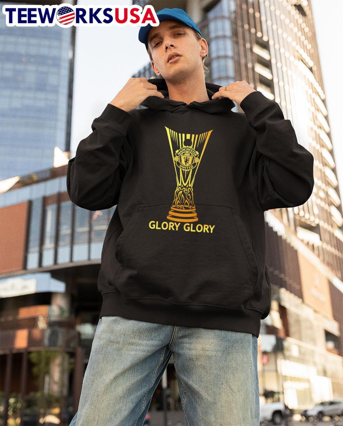 Manchester United Cup Glory - Adult & Kids T-Shirts, Sweatshirts & Hoodies apparel design preview 3