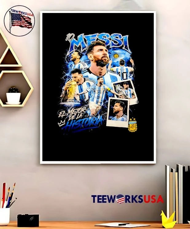 10 Messi El Mejor De La Historia Argentina - Adult & Kids T-Shirts, Sweatshirts & Hoodies apparel design preview 5