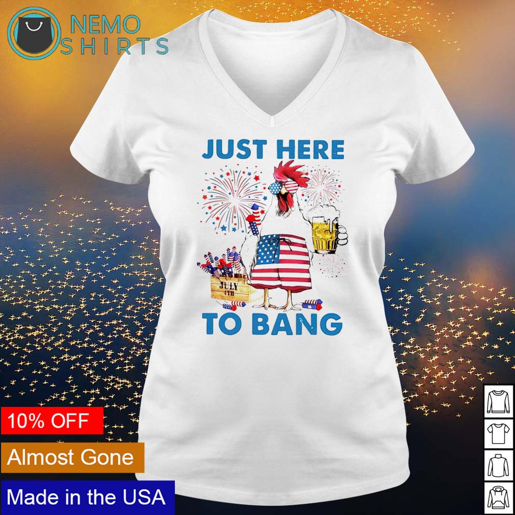 Chicken fireworks just here tobang 4th of July - Adult & Kids T-Shirts, Sweatshirts & Hoodies apparel design preview 5