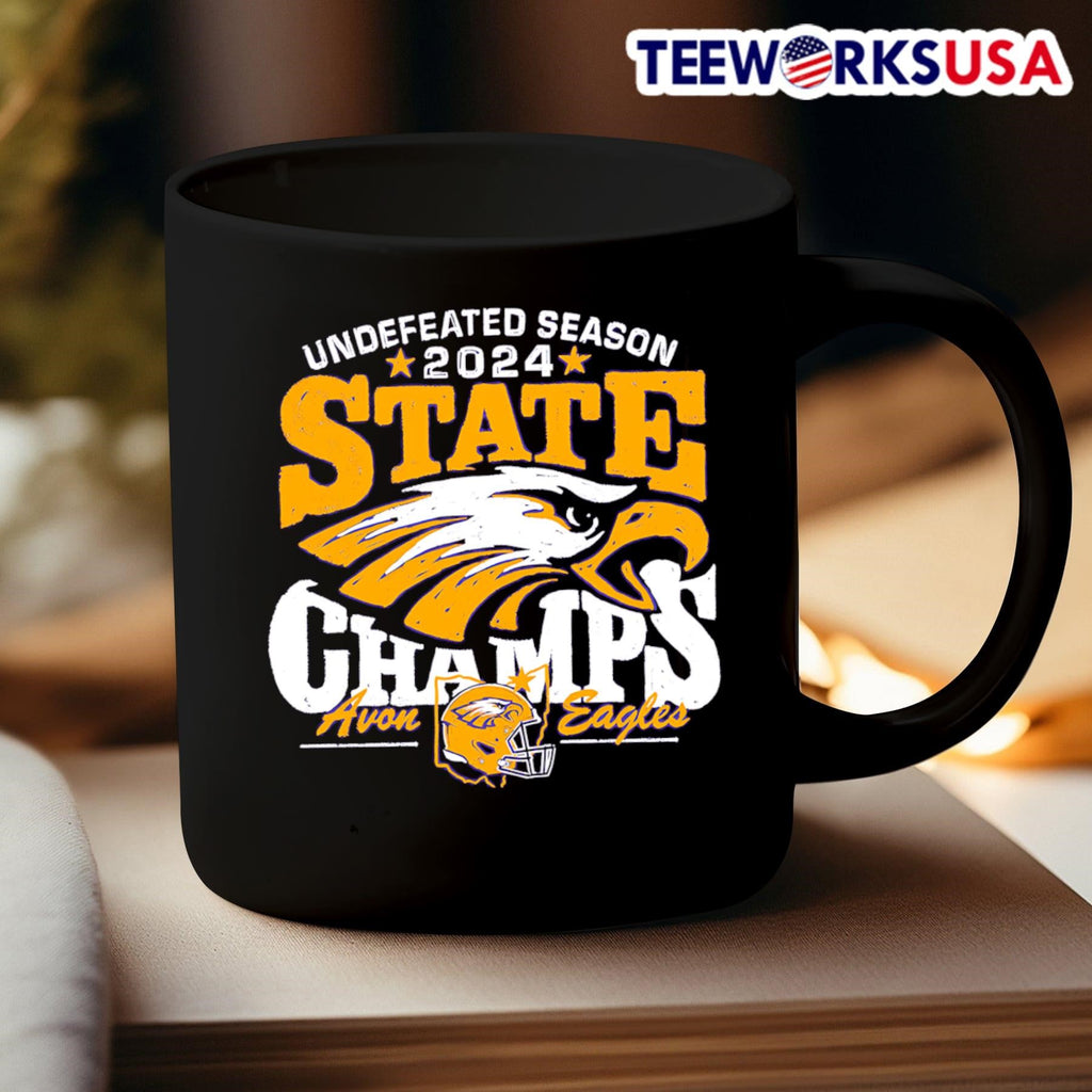 Undefeated season 2024 State Champs Avon Eagles - Adult & Kids T-Shirts, Sweatshirts & Hoodies apparel design preview 3