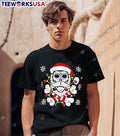Skull Santa Claus Bones Lights Ugly Christmas - Adult & Kids T-Shirts, Sweatshirts & Hoodies apparel design preview 1