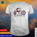 Snoopy peace love Texas Rangers - Adult & Kids T-Shirts, Sweatshirts & Hoodies product image 1