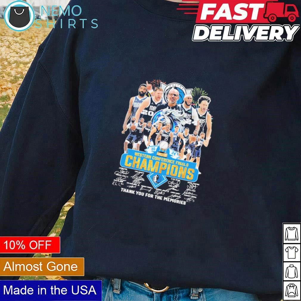 Dallas Mavericks 2024 Western conference champions - Adult & Kids T-Shirts, Sweatshirts & Hoodies product image 3