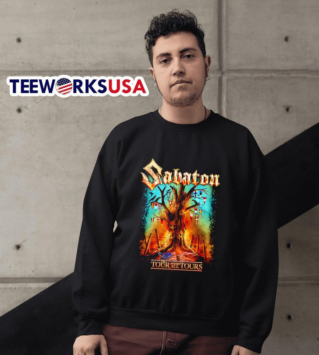 Sabaton the tour to end all tours - Adult & Kids T-Shirts, Sweatshirts & Hoodies apparel design preview 3