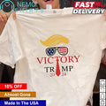 Victory Trump 2024 hair US flag sunglasses - Adult & Kids T-Shirts, Sweatshirts & Hoodies apparel design preview 1