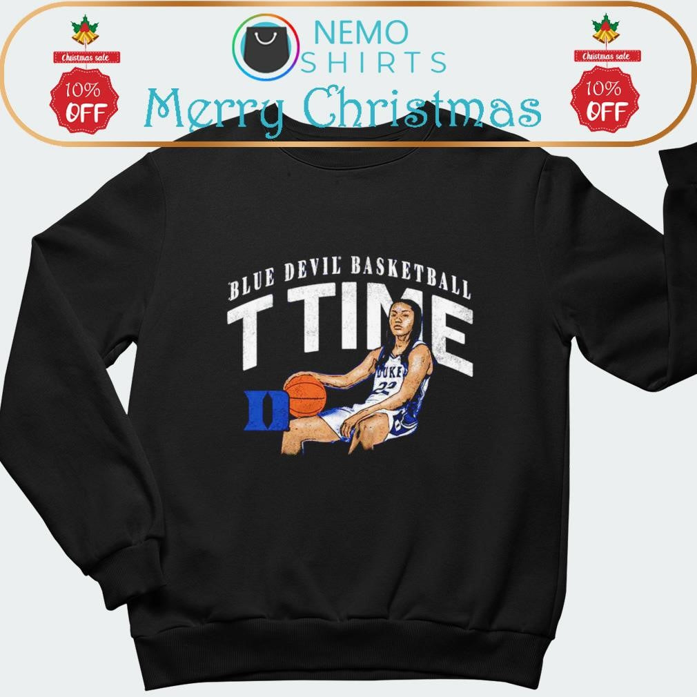 T Time Duke Blue Devils basketball cartoon player - Adult & Kids T-Shirts, Sweatshirts & Hoodies apparel design preview 1