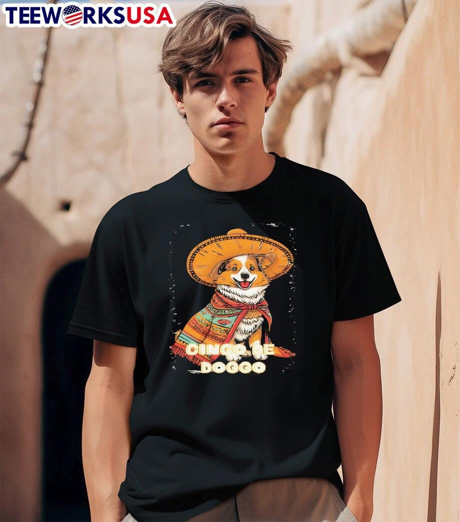 Dog cinco de mayo doggo sombrero - Adult & Kids T-Shirts, Sweatshirts & Hoodies apparel design preview 1