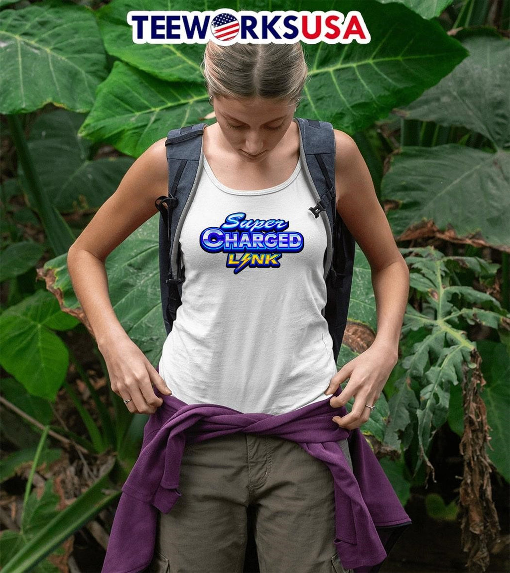 Super Charged Link game logo - Adult & Kids T-Shirts, Sweatshirts & Hoodies apparel design preview 5