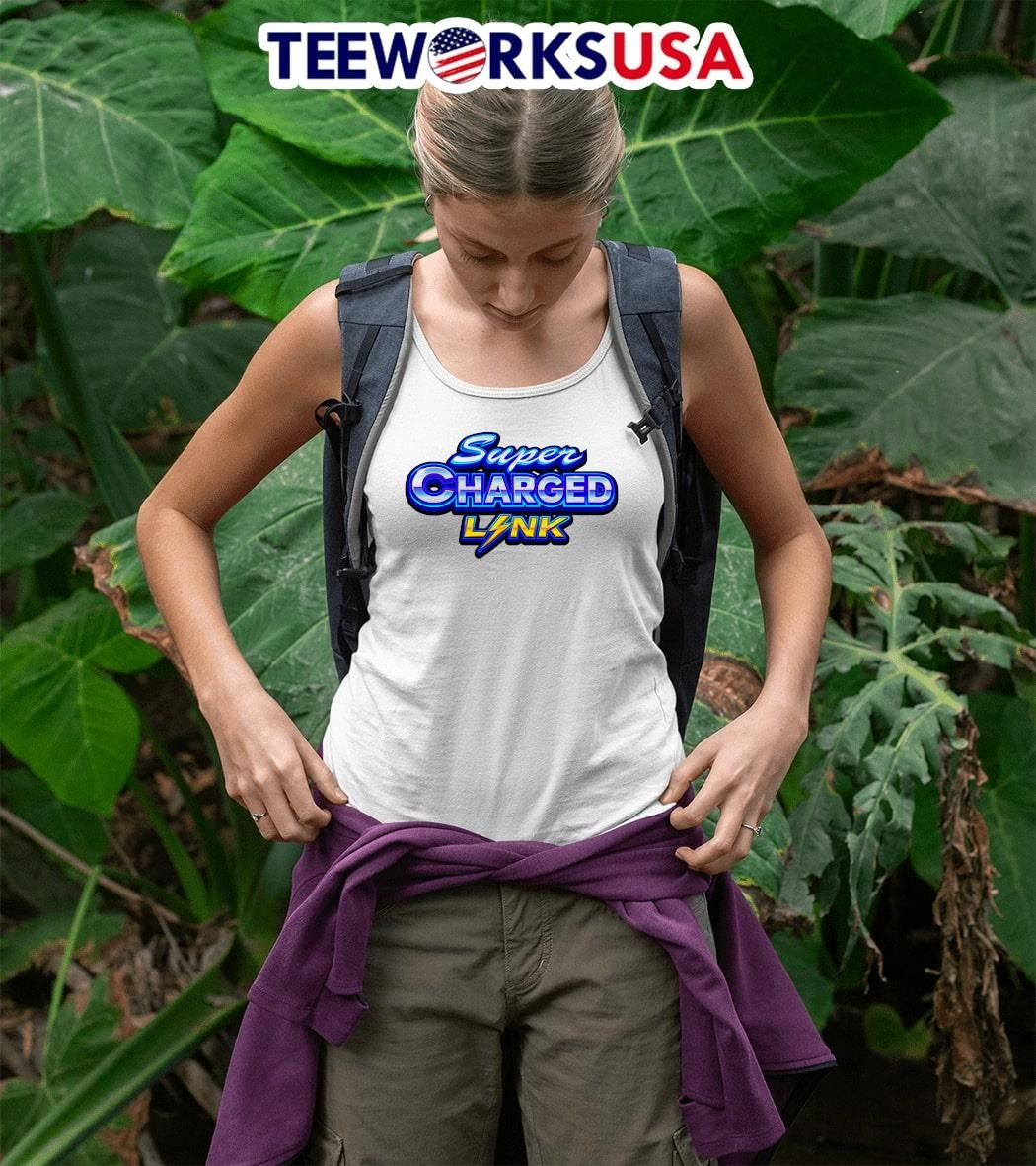 Super Charged Link game logo - Adult & Kids T-Shirts, Sweatshirts & Hoodies apparel design preview 5
