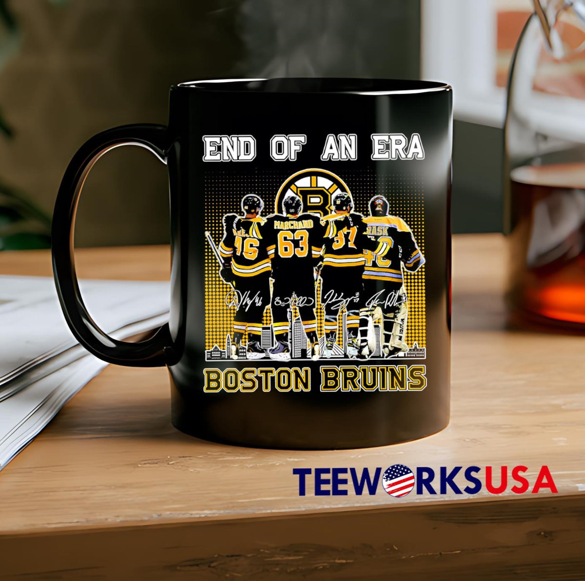 End Of An Era Boston Bruins legendary signatures - Adult & Kids T-Shirts, Sweatshirts & Hoodies apparel design preview 2