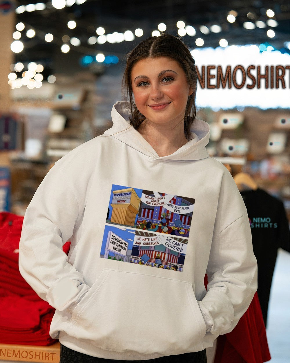 Republican convention inside Democratic - Adult & Kids T-Shirts, Sweatshirts & Hoodies apparel design preview 5