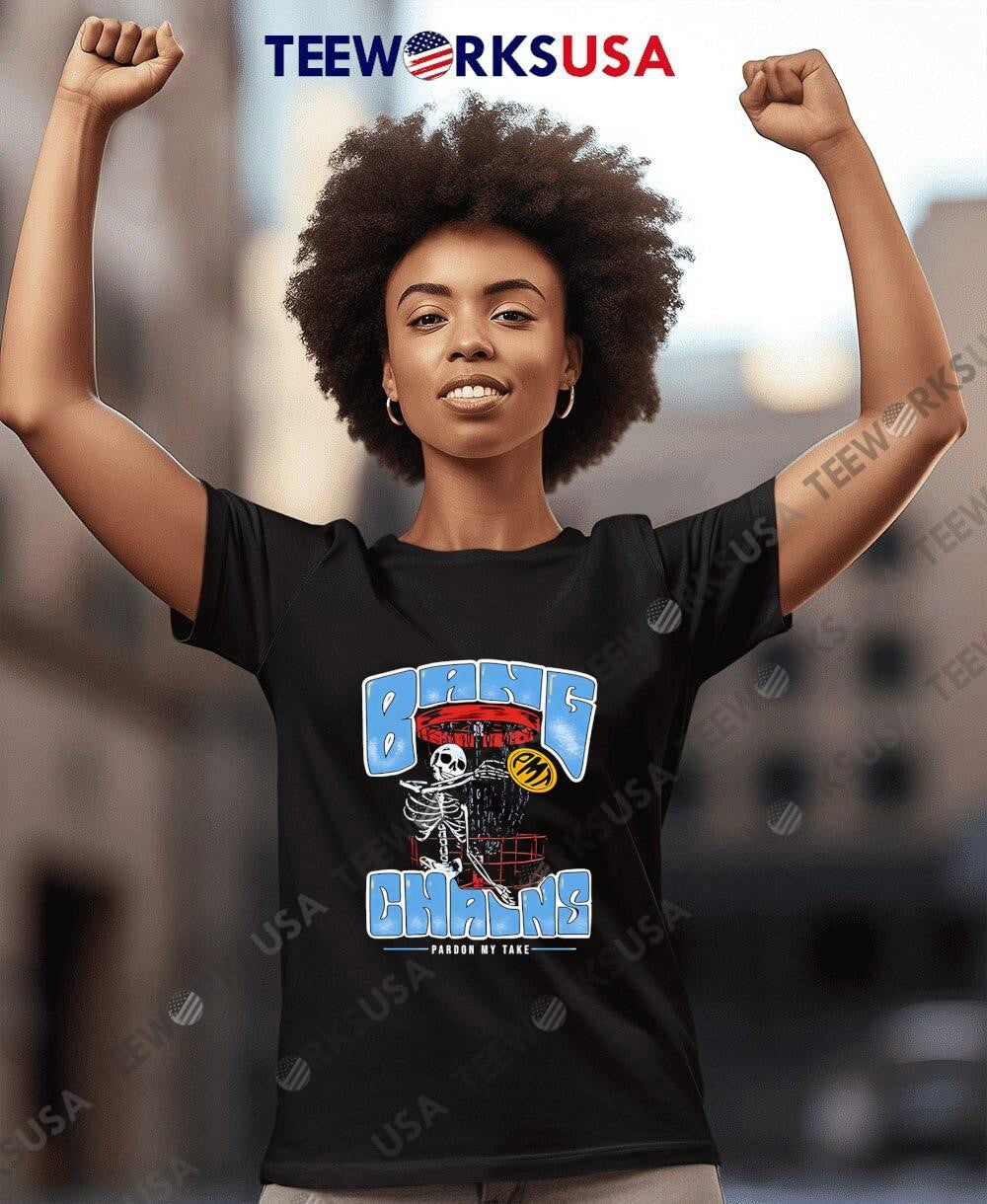 Bang Chains Pardon My Take skeleton retro - Adult & Kids T-Shirts, Sweatshirts & Hoodies apparel design preview 7