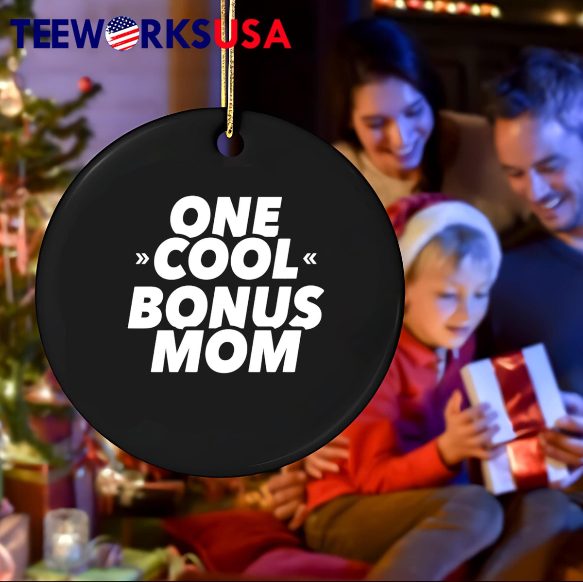One cool bonus mom - Adult & Kids T-Shirts, Sweatshirts & Hoodies apparel design preview 4