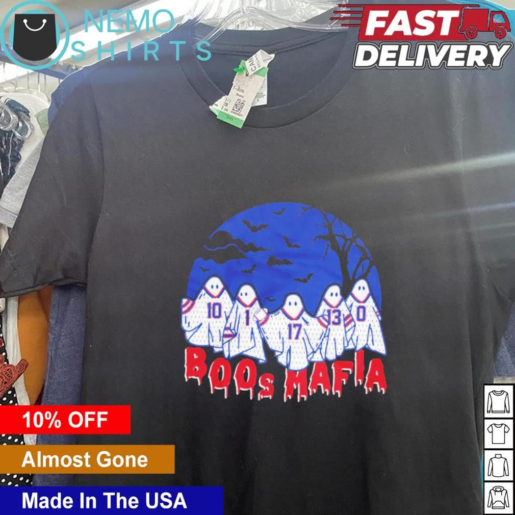 Boos Mafia Buffalo Bills ghosts Halloween - Adult & Kids T-Shirts, Sweatshirts & Hoodies apparel design preview 5