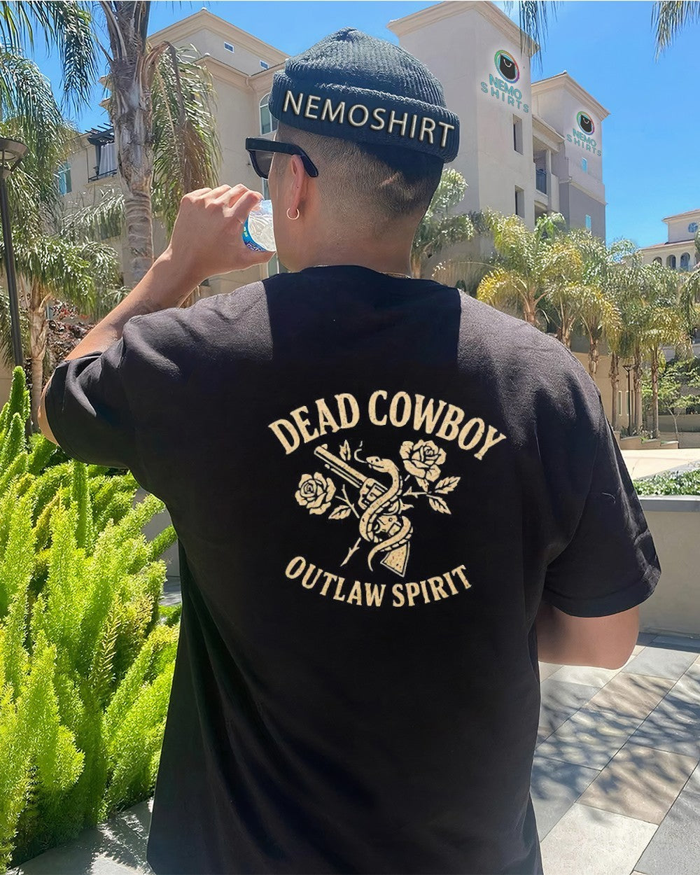 Dead cowboy outlaw spirit - Adult & Kids T-Shirts, Sweatshirts & Hoodies apparel design preview 4