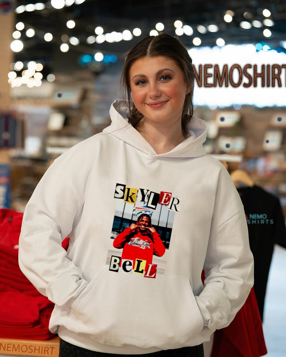 Skyler Bell Buffalo Bills Juice 13 College Football - Adult & Kids T-Shirts, Sweatshirts & Hoodies apparel design preview 3