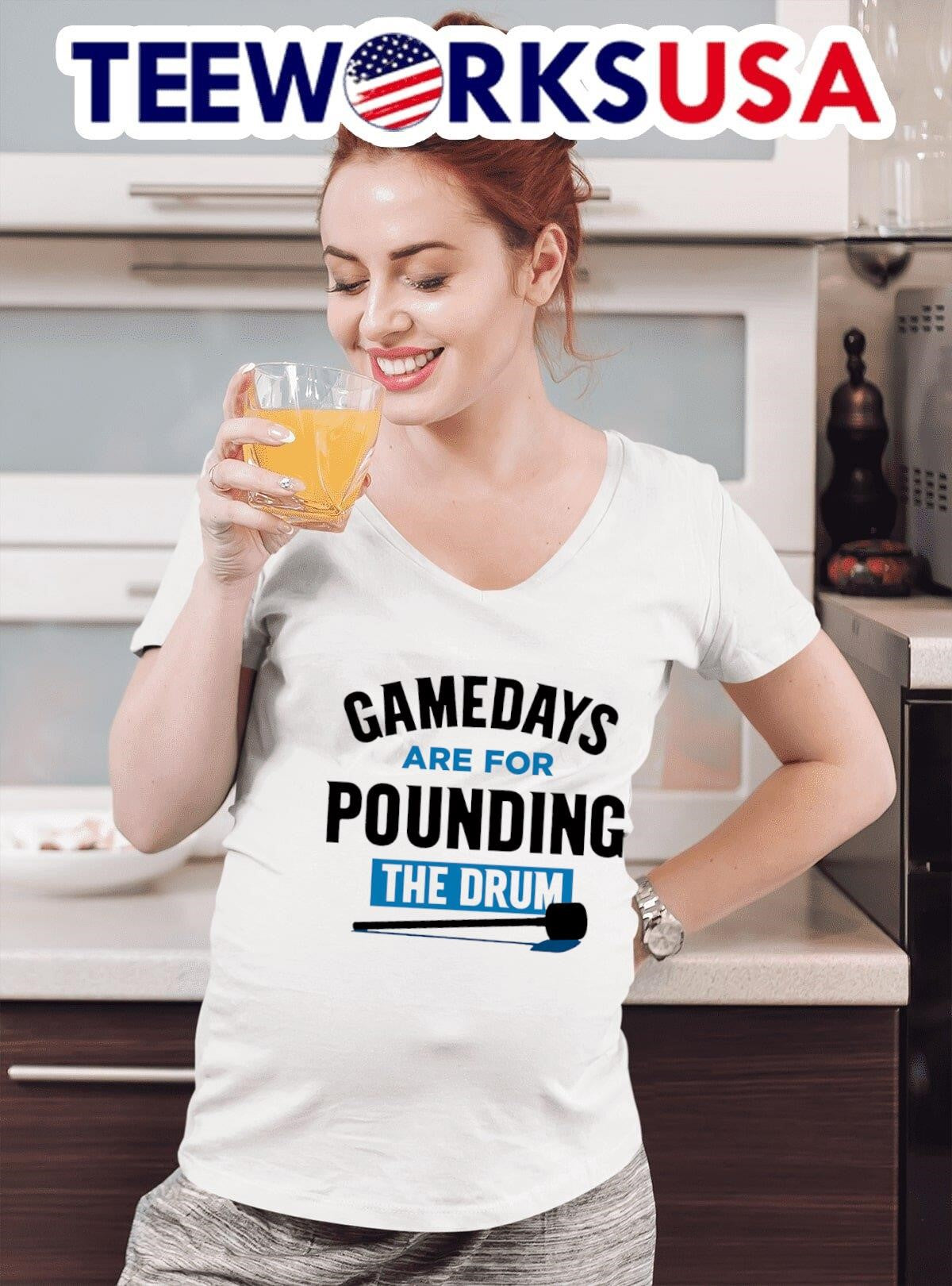 North Carolina Tar Heels gamedays are pounding the - Adult & Kids T-Shirts, Sweatshirts & Hoodies apparel design preview 4