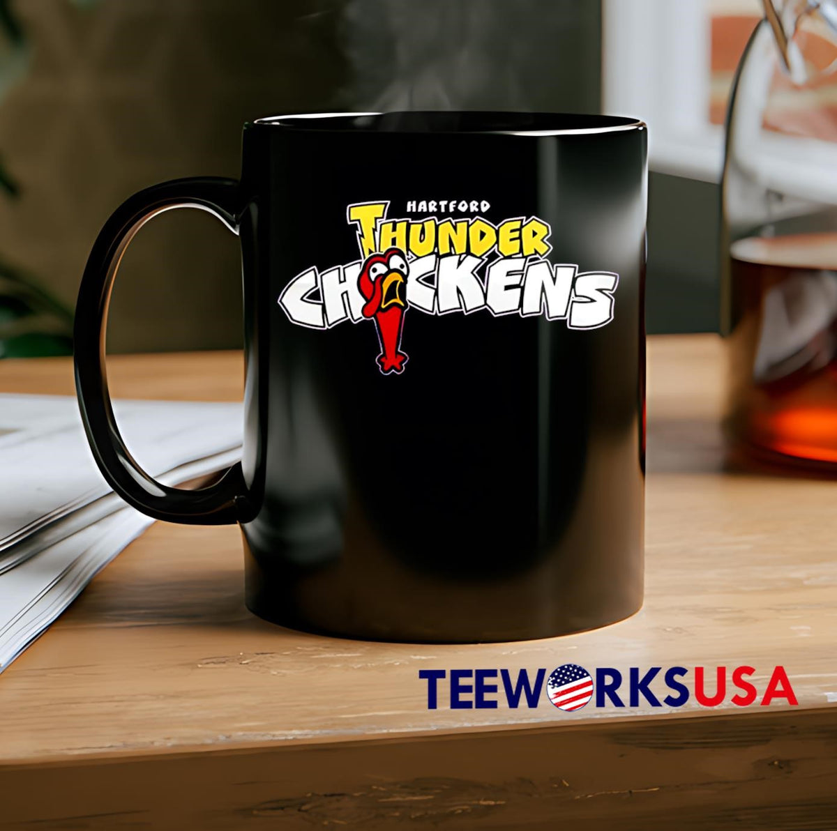 Hartford Yard Goats Thunder Chickens Special - Adult & Kids T-Shirts, Sweatshirts & Hoodies apparel design preview 2