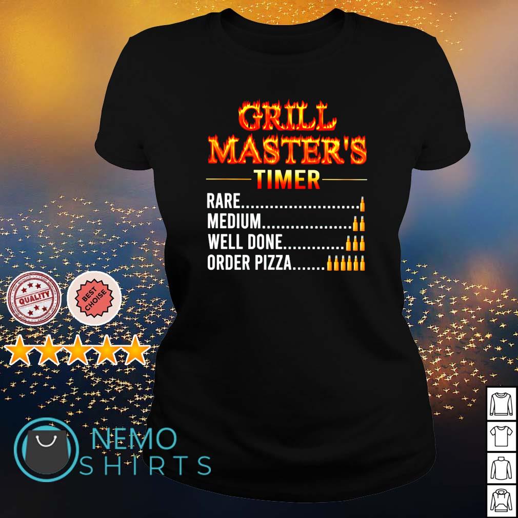 Grill master's timer rare medium well done order - Adult & Kids T-Shirts, Sweatshirts & Hoodies apparel design preview 3