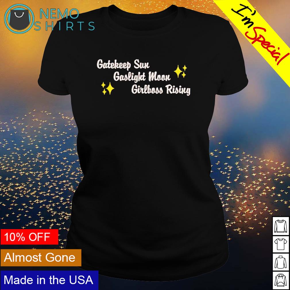 Gatekeep sun gaslight moon girlboss rising - Adult & Kids T-Shirts, Sweatshirts & Hoodies apparel design preview 3