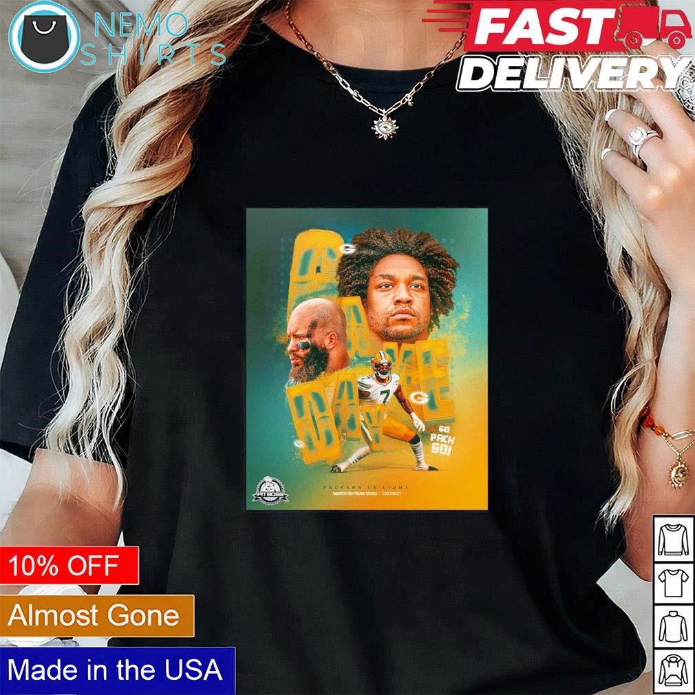 Game day Green Bay Packers vs Detroit Lions go pack - Adult & Kids T-Shirts, Sweatshirts & Hoodies apparel design preview 1