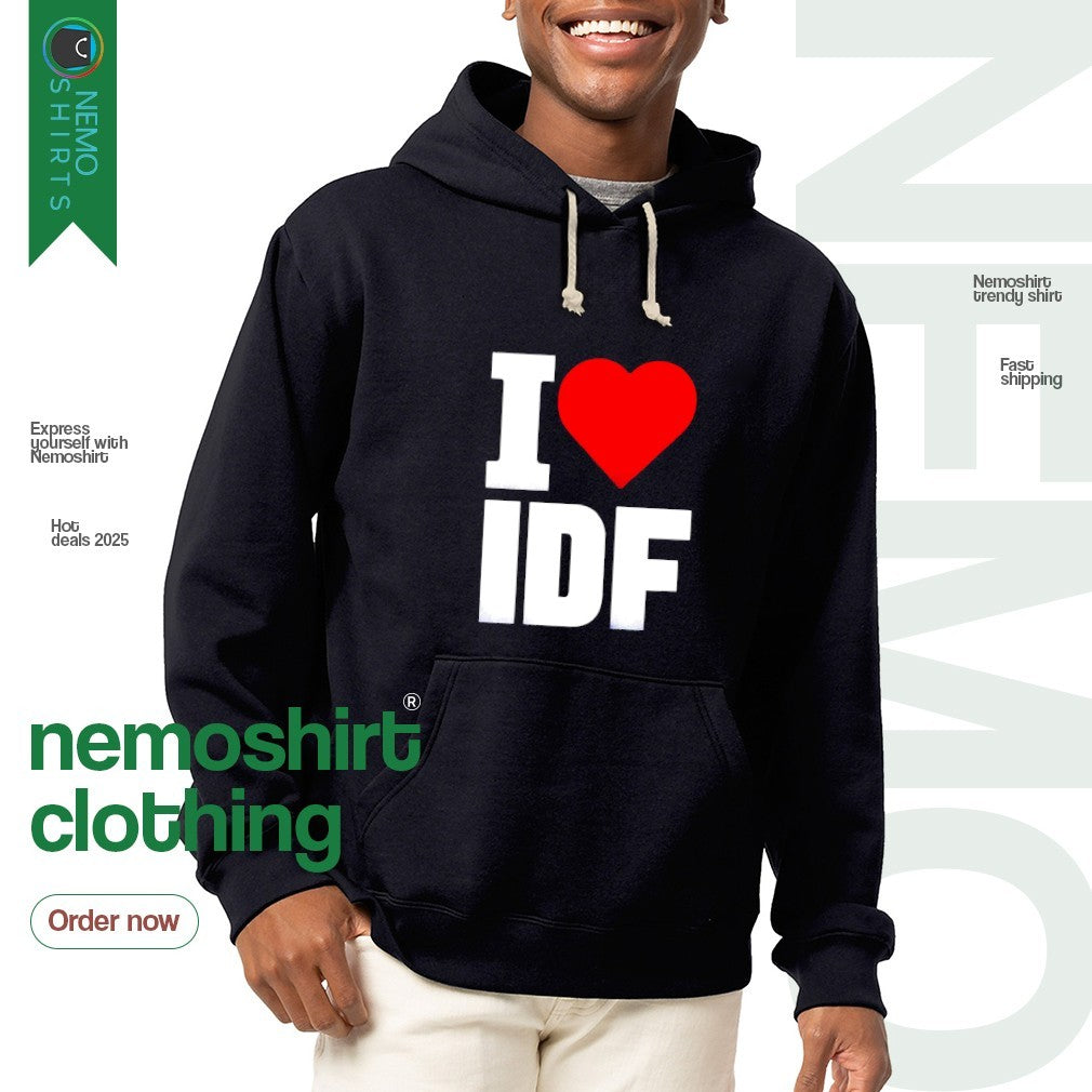 I heart IDF Israel Defense Forces - Adult & Kids T-Shirts, Sweatshirts & Hoodies apparel design preview 2