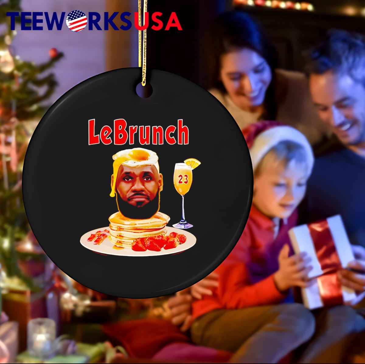 Lebrunch Funny Lebron James Pancake - Adult & Kids T-Shirts, Sweatshirts & Hoodies apparel design preview 4