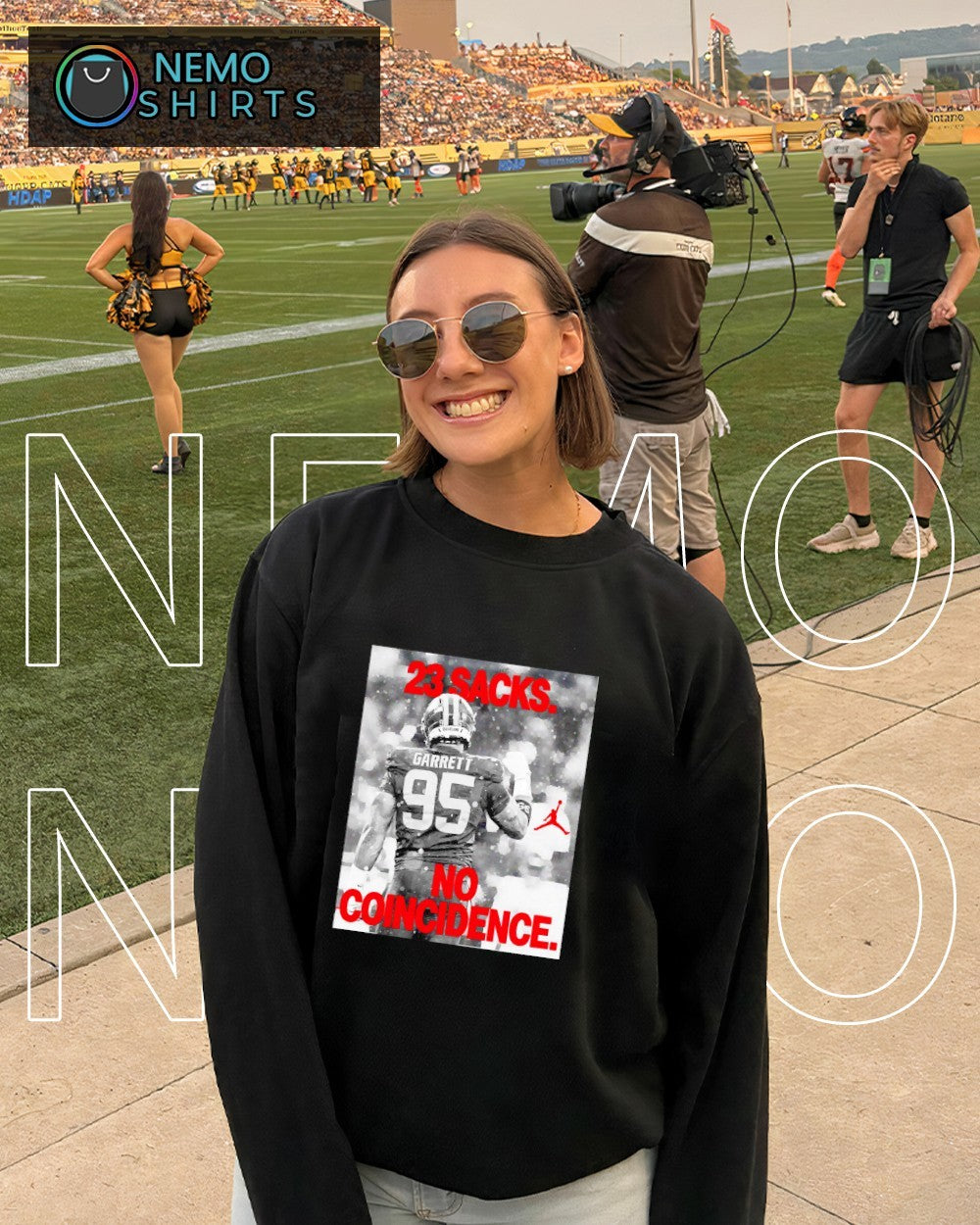 Myles Garrett Cleveland Browns 23 sacks no - Adult & Kids T-Shirts, Sweatshirts & Hoodies apparel design preview 4