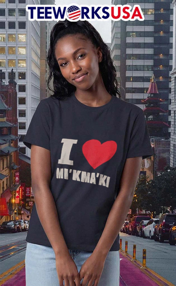 I Love Mi'kma'ki - Adult & Kids T-Shirts, Sweatshirts & Hoodies apparel design preview 2