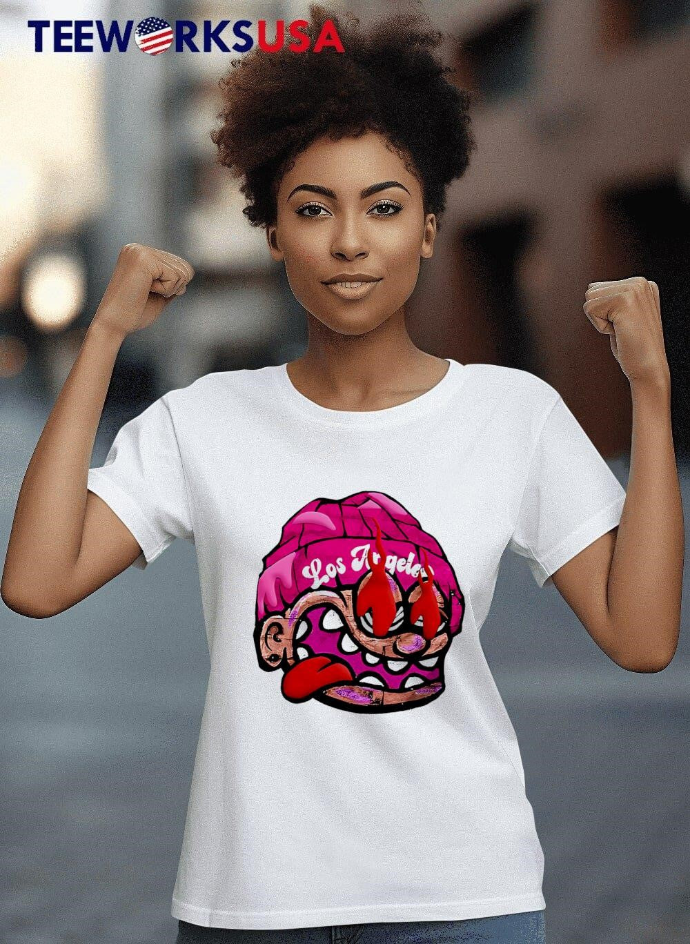 Quirky Cartoon Big Face Los Angeles - Adult & Kids T-Shirts, Sweatshirts & Hoodies apparel design preview 8