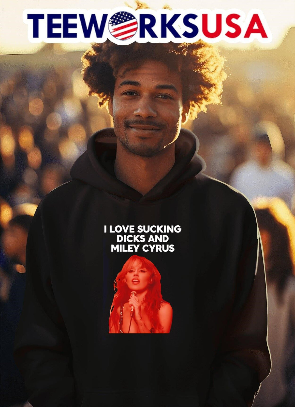 I Love Sucking Dicks And Miley Cyrus graphic - Adult & Kids T-Shirts, Sweatshirts & Hoodies apparel design preview 2