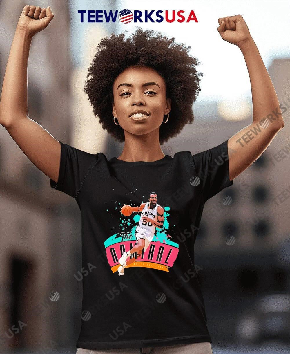 David Robinson Caricature - Adult & Kids T-Shirts, Sweatshirts & Hoodies apparel design preview 8