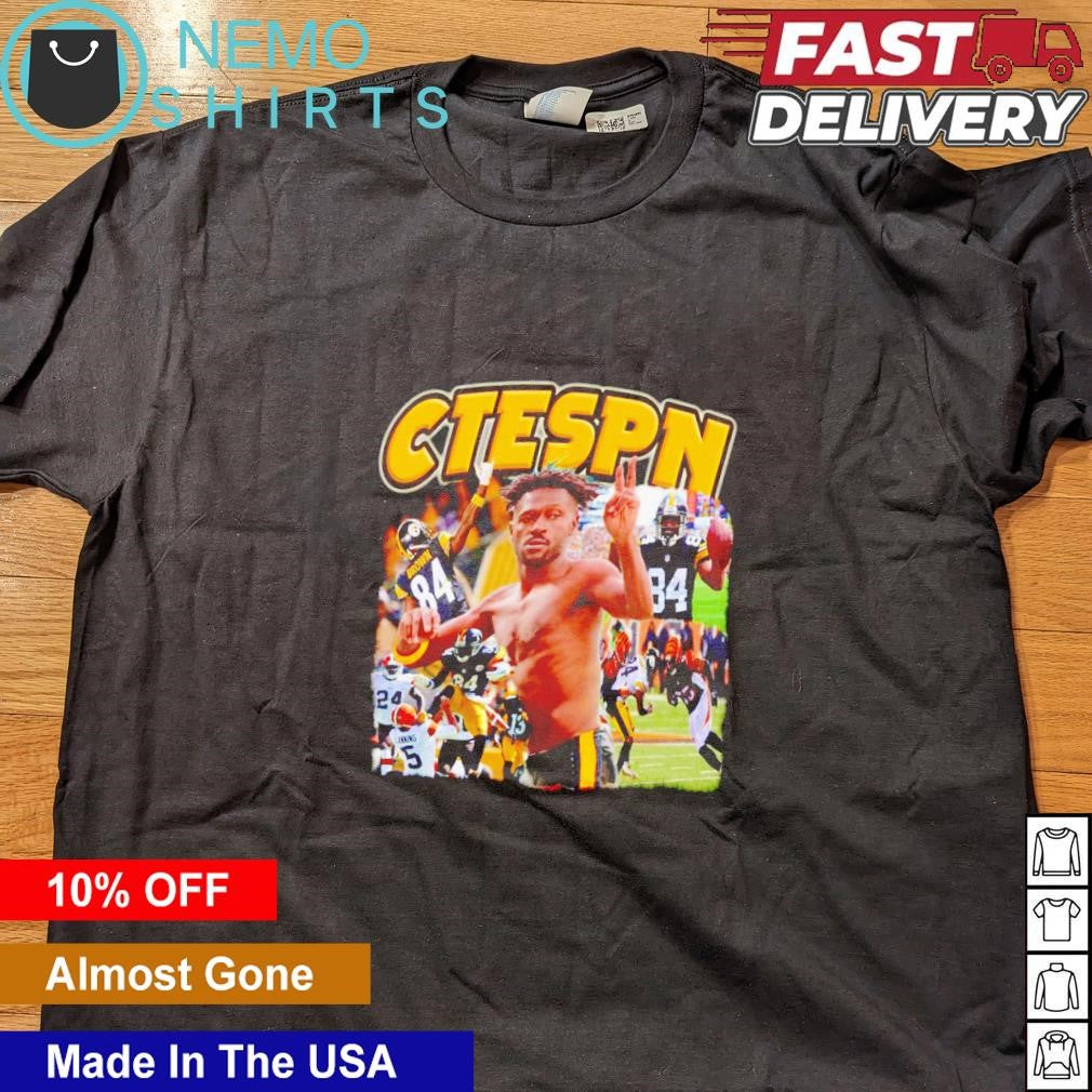 CTESPN Antonio Brown Pittsburgh Steelers collage - Adult & Kids T-Shirts, Sweatshirts & Hoodies apparel design preview 4