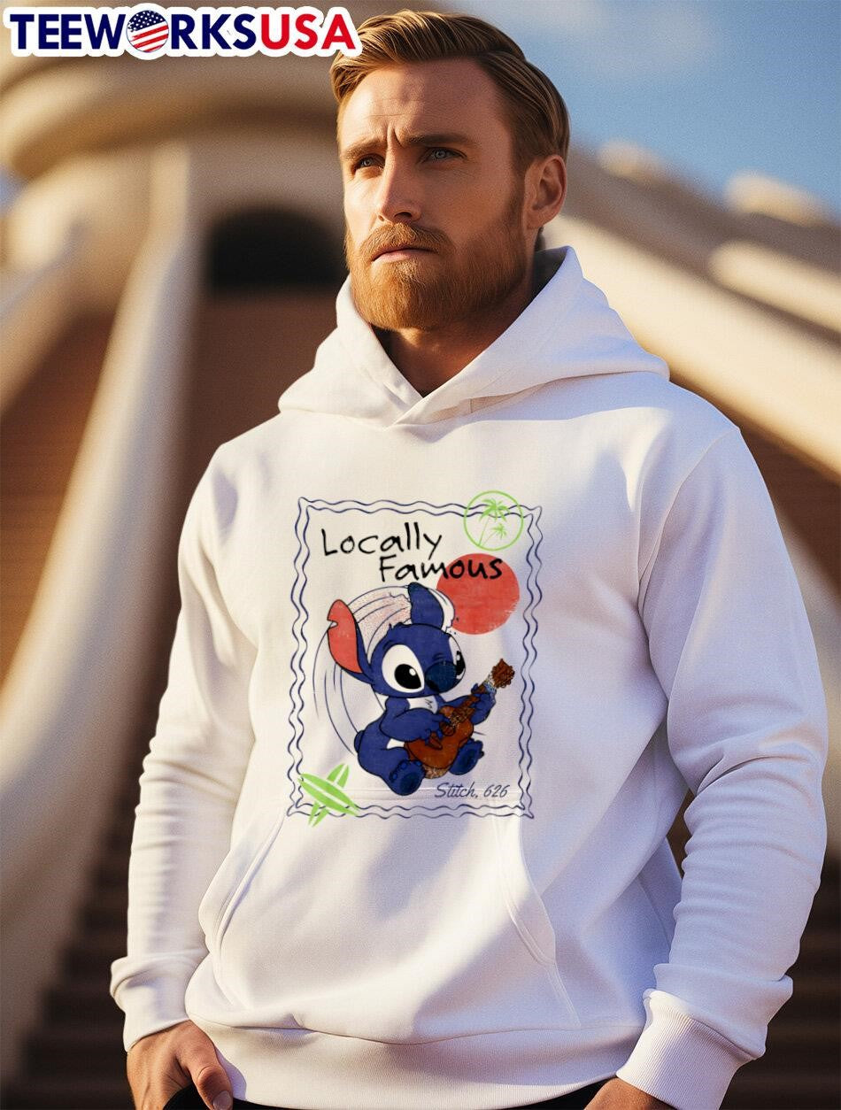 Stitch Locally Famous guitar - Adult & Kids T-Shirts, Sweatshirts & Hoodies apparel design preview 2