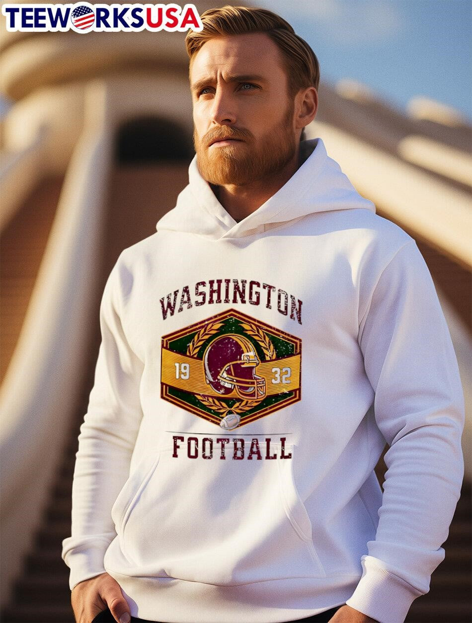 Washington Football 1932 helmet vintage - Adult & Kids T-Shirts, Sweatshirts & Hoodies apparel design preview 2