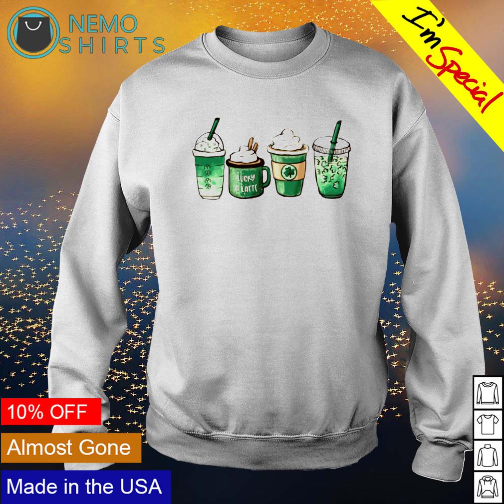 St Patrick cup of coffee - Adult & Kids T-Shirts, Sweatshirts & Hoodies apparel design preview 4