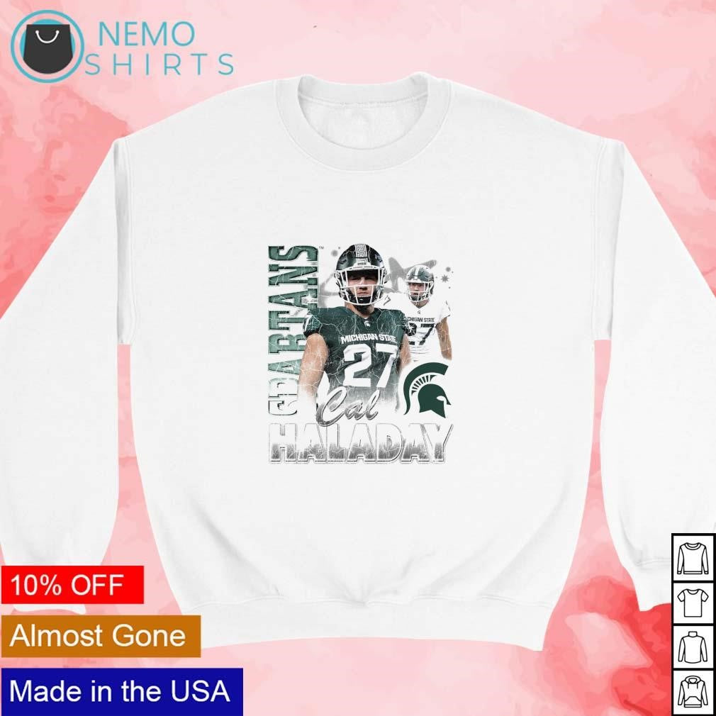 Cal Haladay Michigan State Spartans retro graphic - Adult & Kids T-Shirts, Sweatshirts & Hoodies apparel design preview 3