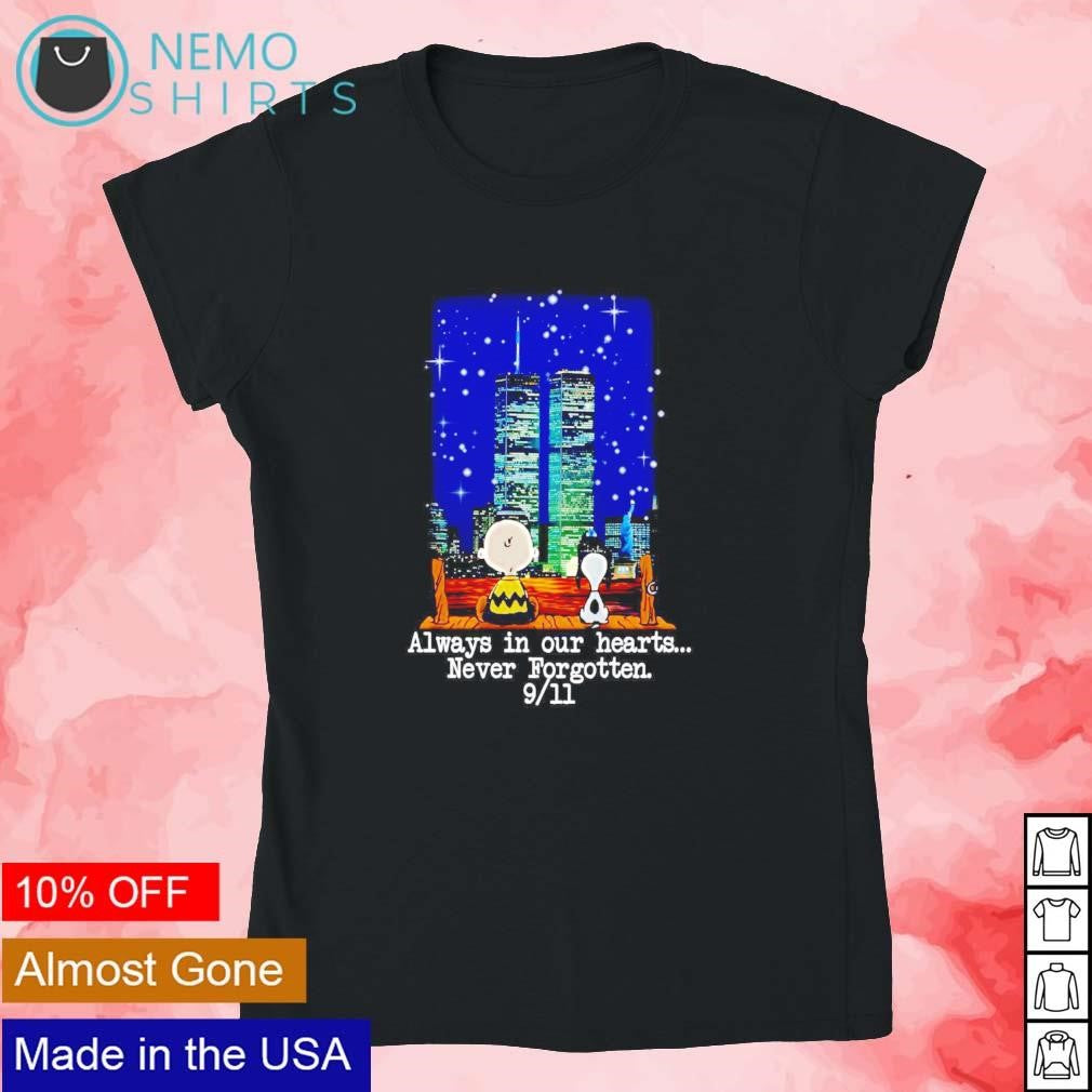 Snoopy Peanuts always in our hearts never forgotten 9 - Adult & Kids T-Shirts, Sweatshirts & Hoodies apparel design preview 4