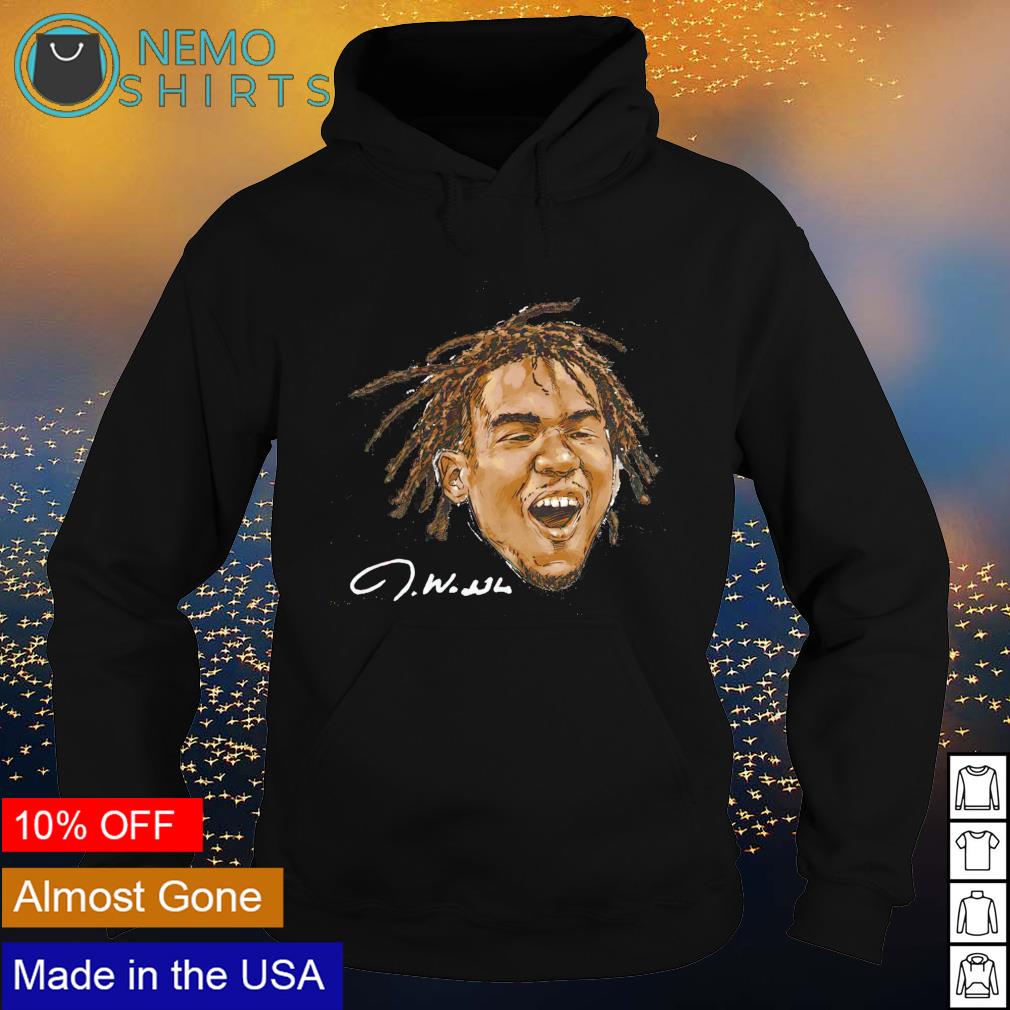 Miami Football Jaylen Waddle Portrait signature - Adult & Kids T-Shirts, Sweatshirts & Hoodies apparel design preview 2