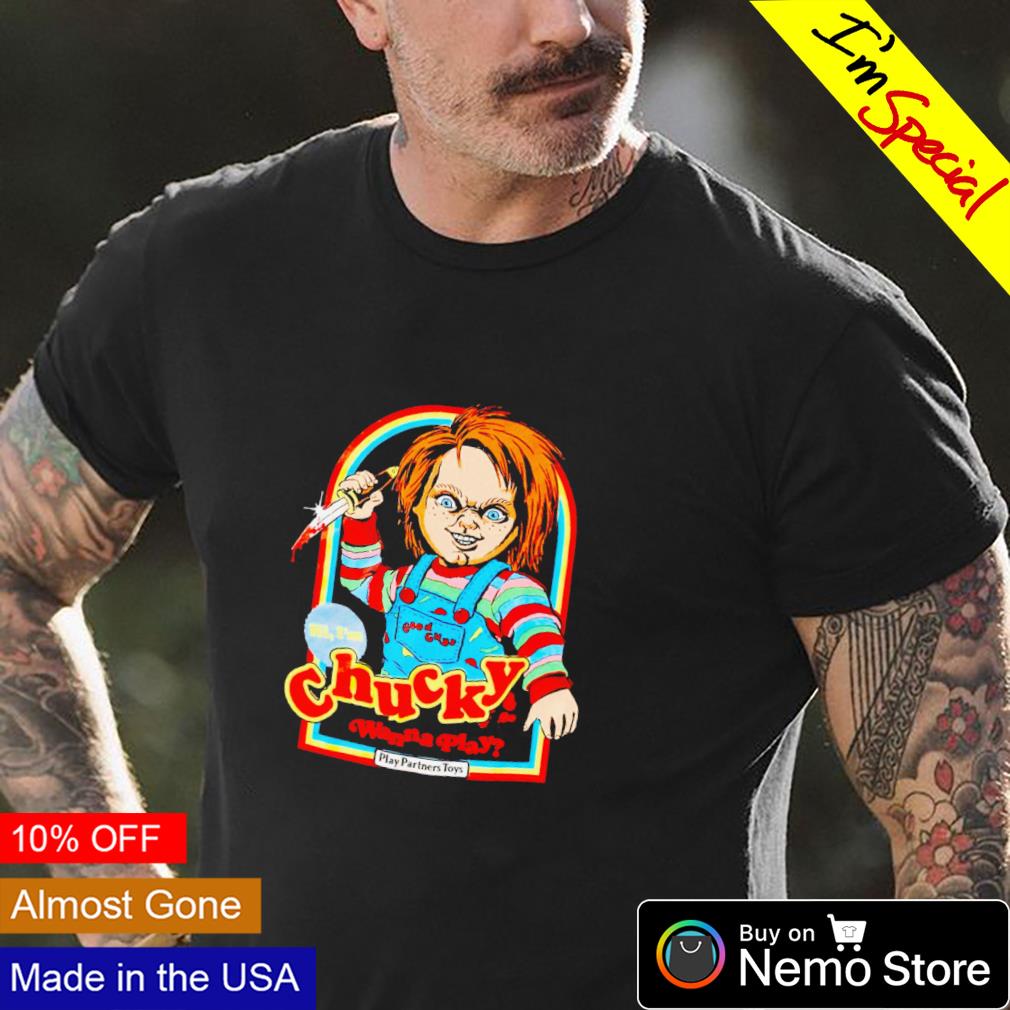 Chucky wanna play partners toys - Adult & Kids T-Shirts, Sweatshirts & Hoodies apparel design preview 4