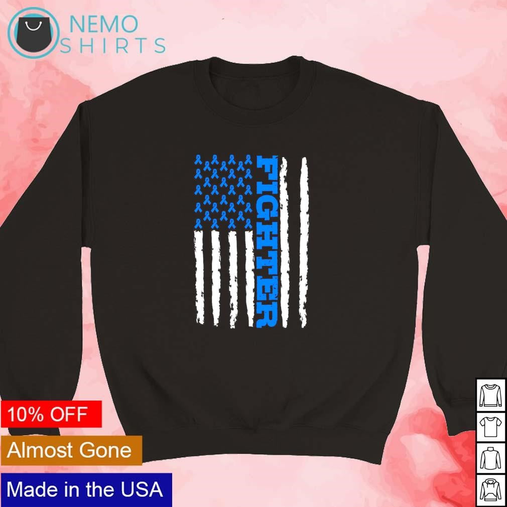 Diabetes awareness fighter USA flag - Adult & Kids T-Shirts, Sweatshirts & Hoodies apparel design preview 5