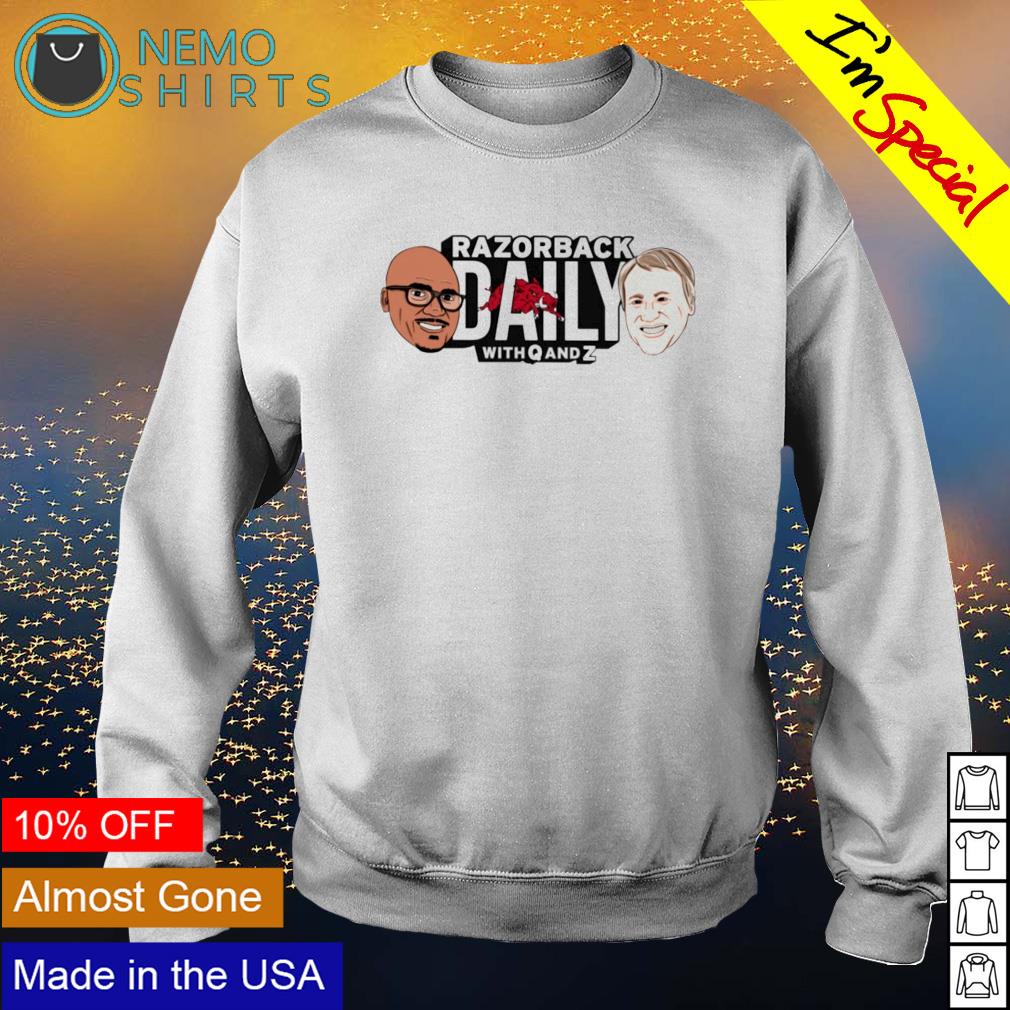 Arkansas Razorbacks daily with Q and Z - Adult & Kids T-Shirts, Sweatshirts & Hoodies apparel design preview 4