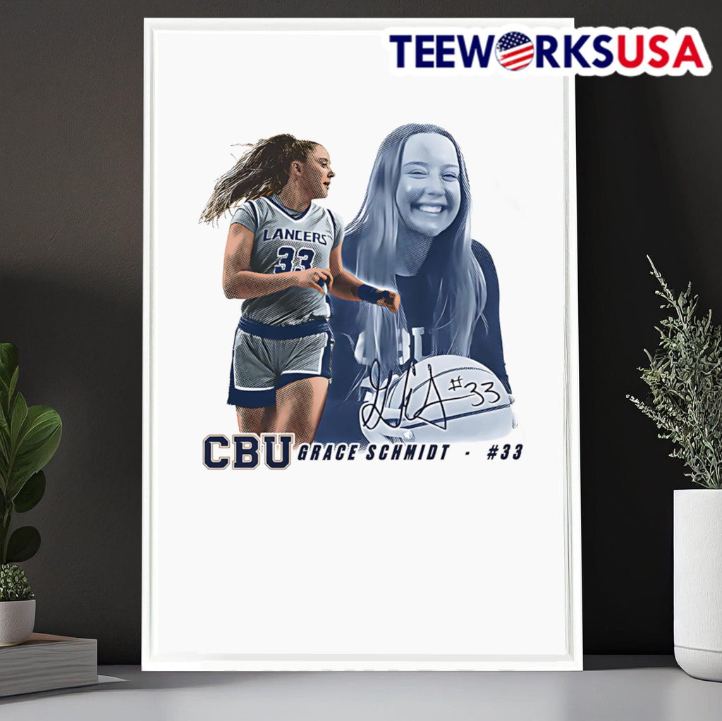 Grace Schmidt Cal Baptist portrait - Adult & Kids T-Shirts, Sweatshirts & Hoodies apparel design preview 6