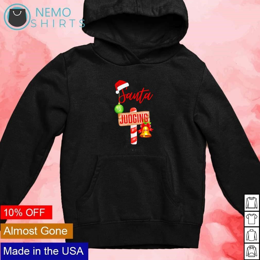 Santa is judging you Christmas - Adult & Kids T-Shirts, Sweatshirts & Hoodies apparel design preview 2