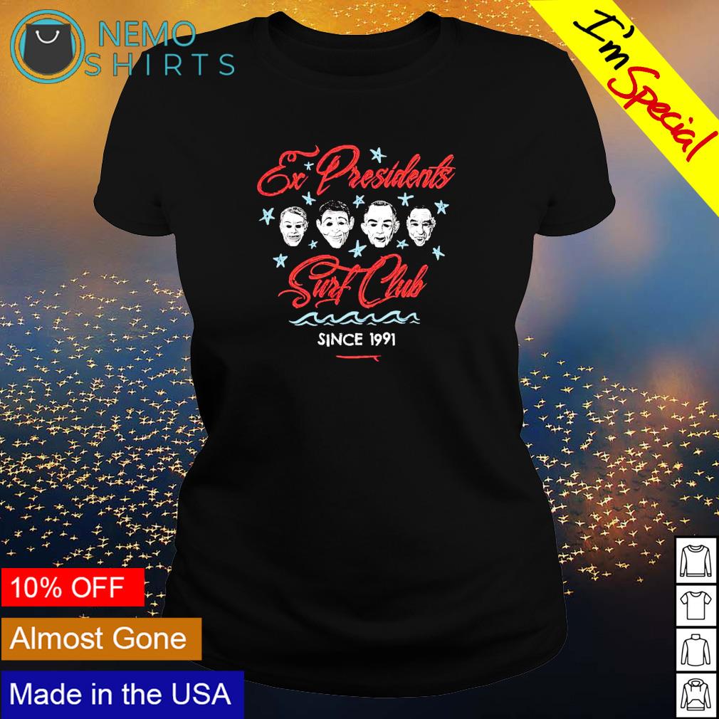 Ex Presidents Surf club since 1991 - Adult & Kids T-Shirts, Sweatshirts & Hoodies apparel design preview 3