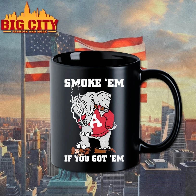 Alabama Crimson Tide smoke em if you got - Adult & Kids T-Shirts, Sweatshirts & Hoodies apparel design preview 3